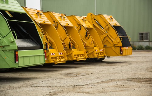 Clean and organized business environment after waste removal